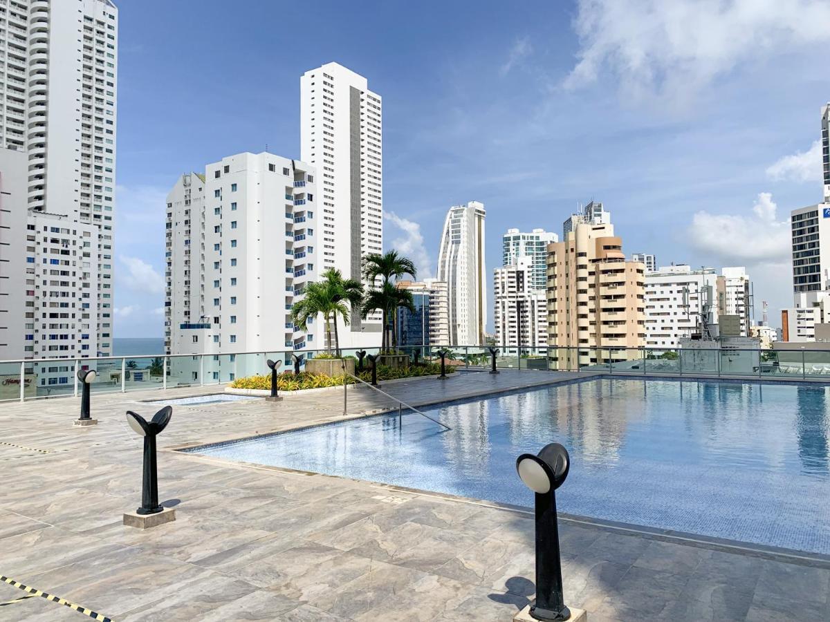 Apartament Oceanview Escape Pool, Jacuzzi & Gym In Bocagrande Kartagena Zewnętrze zdjęcie
