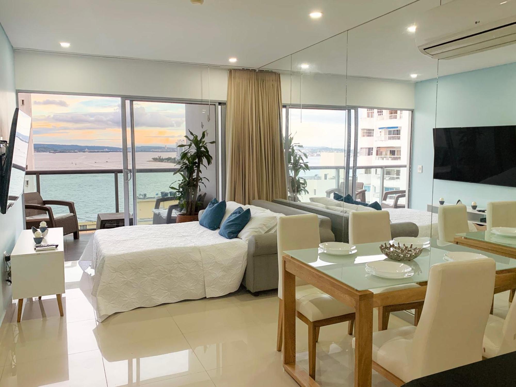 Apartament Oceanview Escape Pool, Jacuzzi & Gym In Bocagrande Kartagena Zewnętrze zdjęcie
